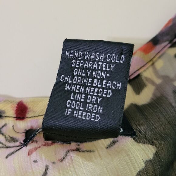 Wet Seal Women's Sheer Floral Racerback Tank Top - Picture 8 of 8